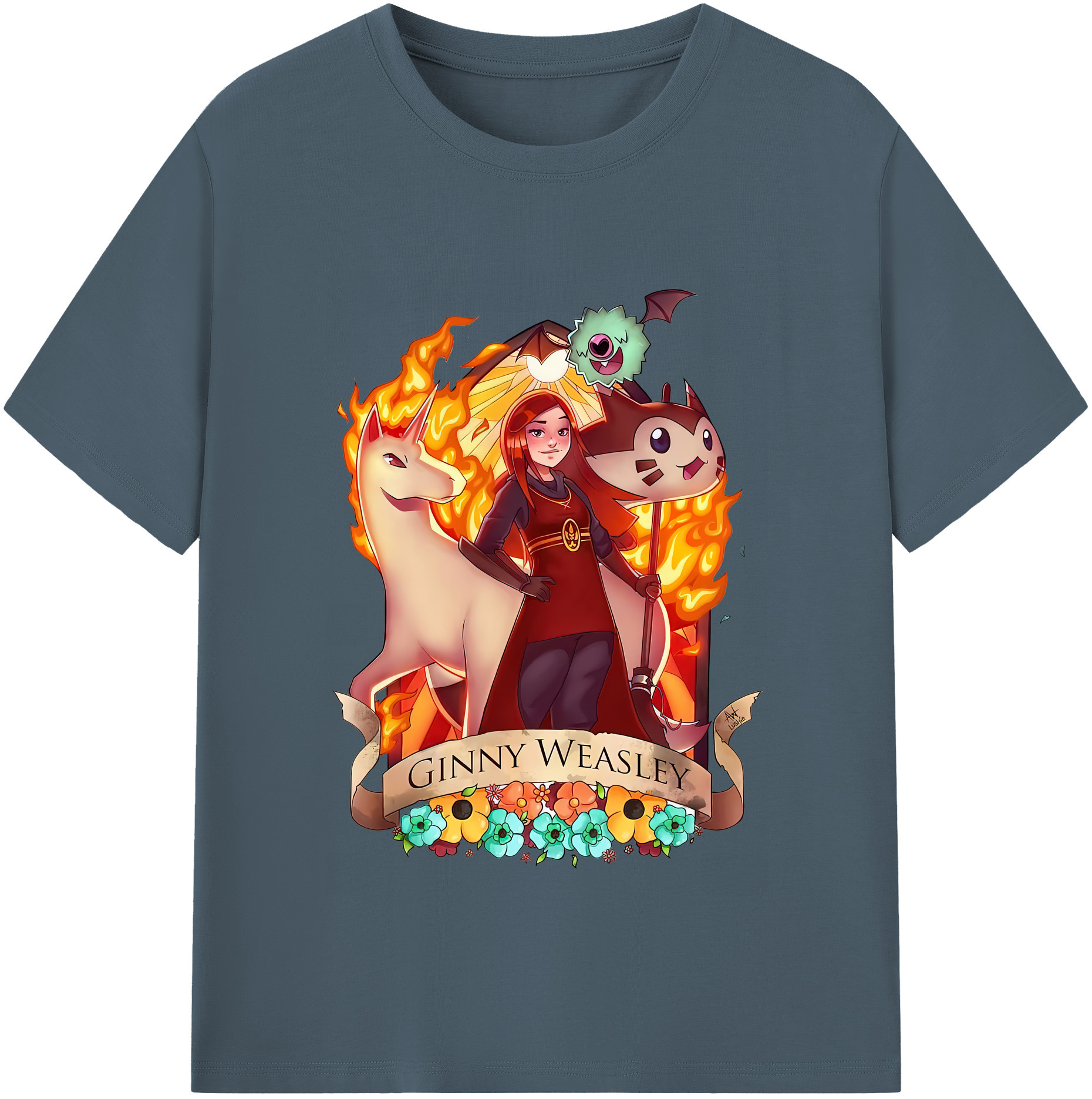 （画像用） Harry Potter ハリー・ポッターシリーズ 綿100％半袖Tシャツ（フロントプリント）